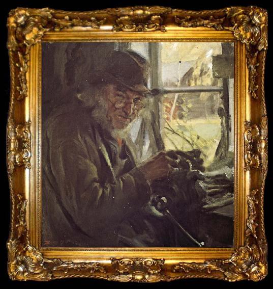 framed  Anders Zorn klockmakaren, ta009-2